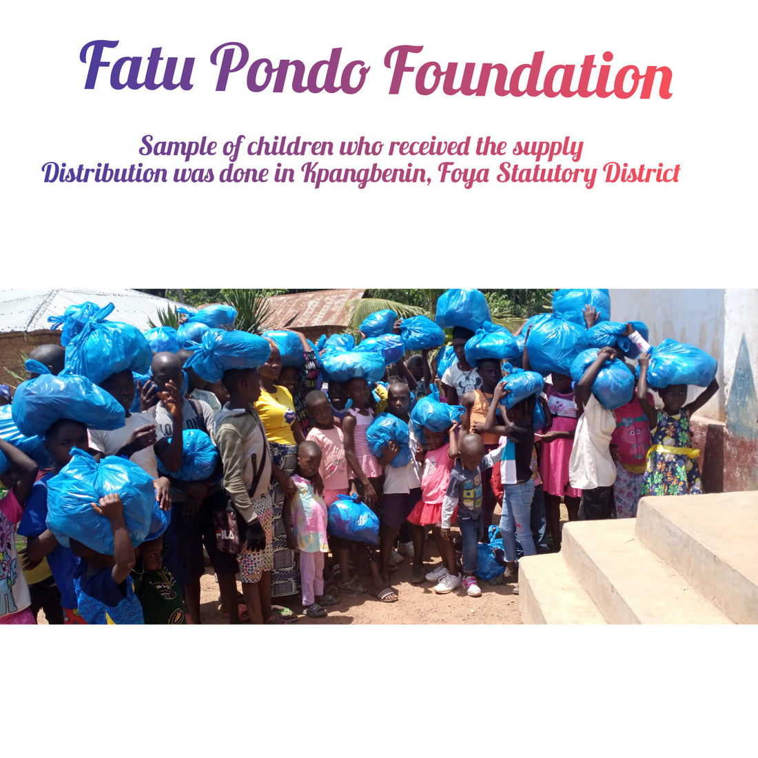 Futu Pondo Foundation food distribution