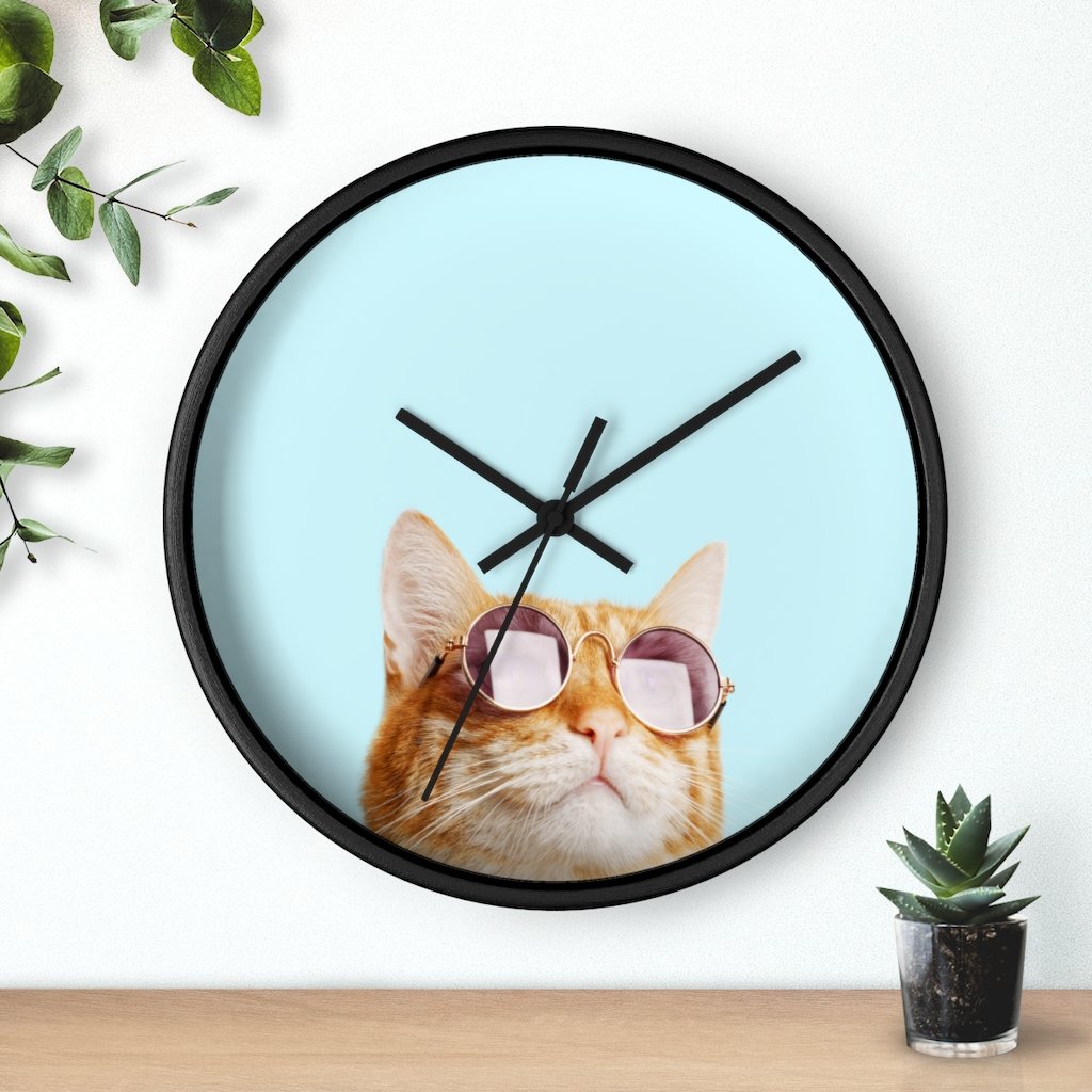 Cat is Alway's Right Wall clock