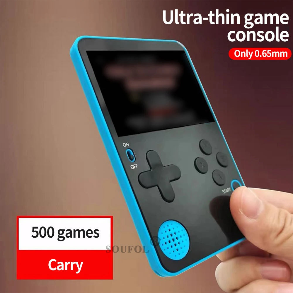 New Ultra Thin Handheld Video Game Console Portable Game Player Built-in 500 Classic Games For Kids Adults Retro Gaming Console Fatu Pondo Foundation