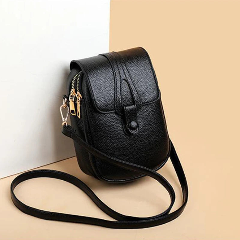 Small Crossbody Shoulder Bags Women Multi-functional Daily Cell Phone Pocket Card Purse Female Fashion Messenger Bag Tote Fatu Pondo Foundation