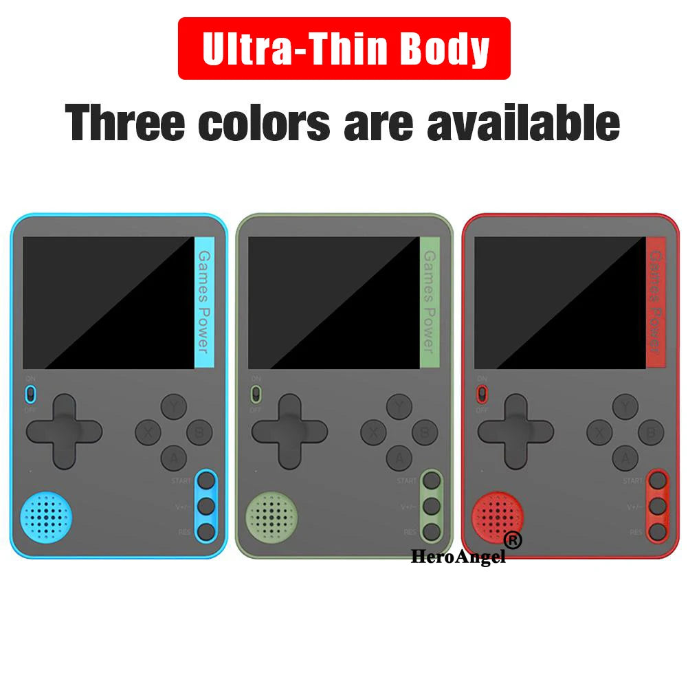 New Ultra Thin Handheld Video Game Console Portable Game Player Built-in 500 Classic Games For Kids Adults Retro Gaming Console Fatu Pondo Foundation
