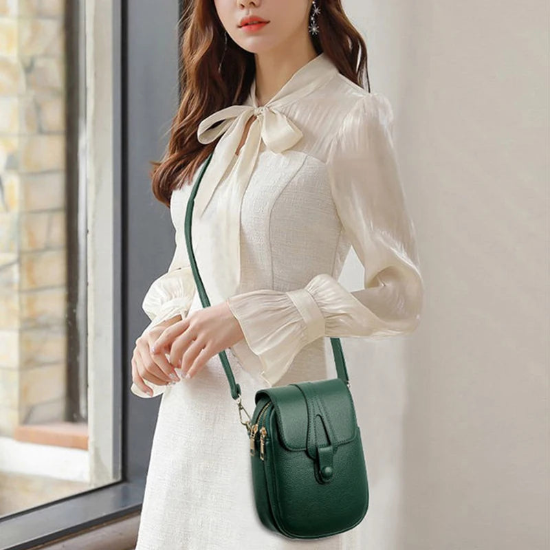 Small Crossbody Shoulder Bags Women Multi-functional Daily Cell Phone Pocket Card Purse Female Fashion Messenger Bag Tote Fatu Pondo Foundation