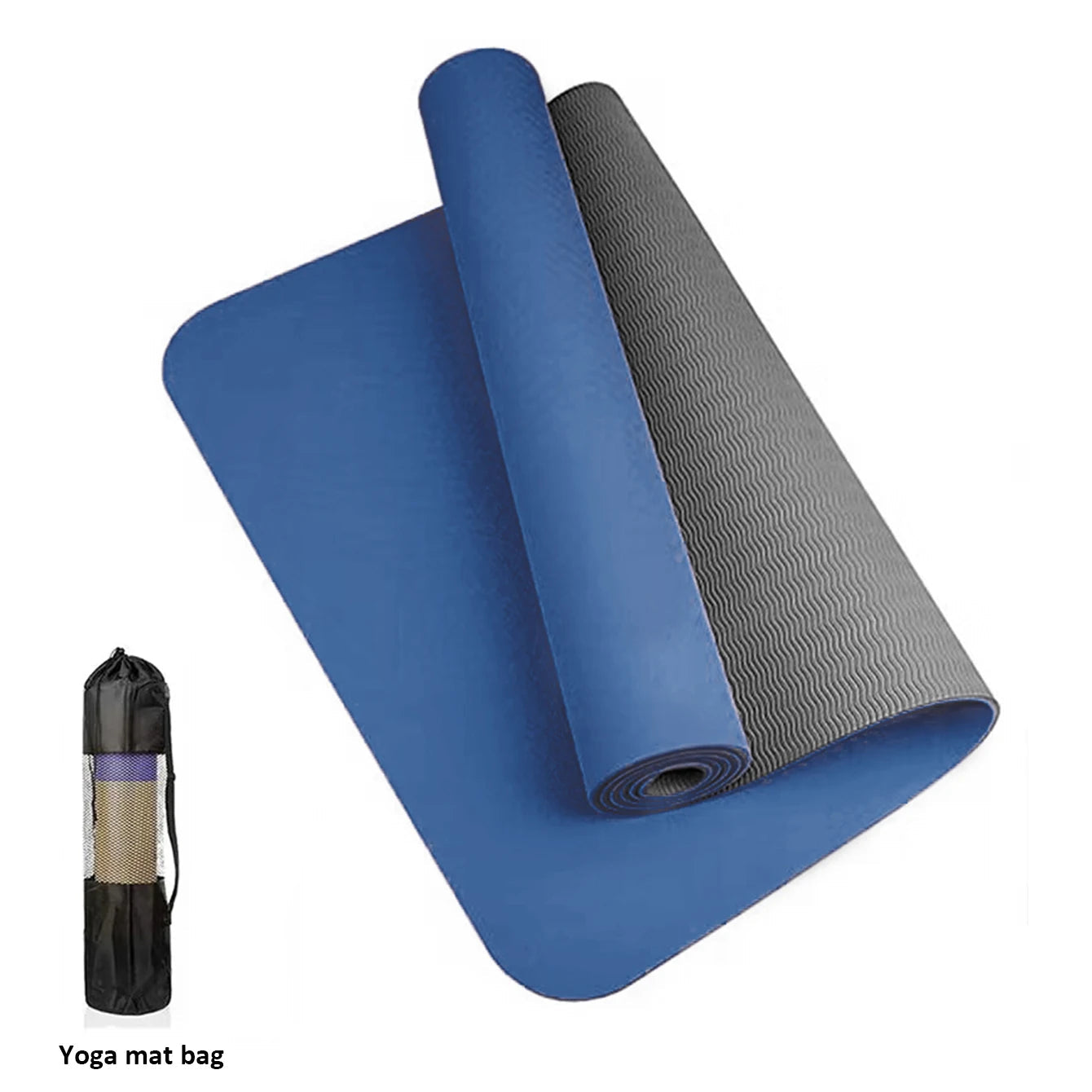 Yoga Mat,Double-Sided Non Slip Eco Friendly Fitness Exercise Mat with Strap TPE YogaMats for Women Men,for Yoga,Pilates,Exercise Fatu Pondo Foundation