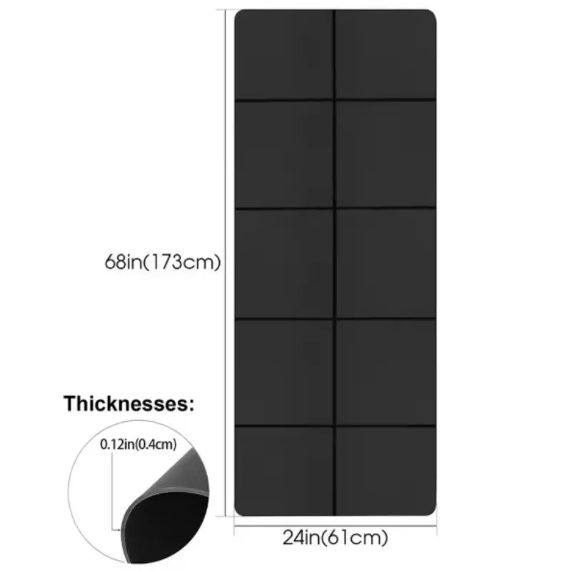Yoga Mat Anti-skid Sports Fitness EVA Comfort Foam 4MM Thick Yoga Mat for Exercise Yoga and Pilates Gymnastics Mat Fatu Pondo Foundation