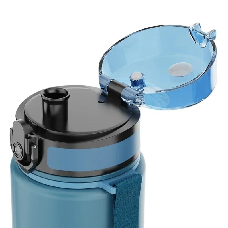 500ML/1000ML Large Capacity Sports Water Bottle Motivational Leak Proof Portable Reusable Plastic Cups Outdoor Travel Gym Jugs Fatu Pondo Foundation