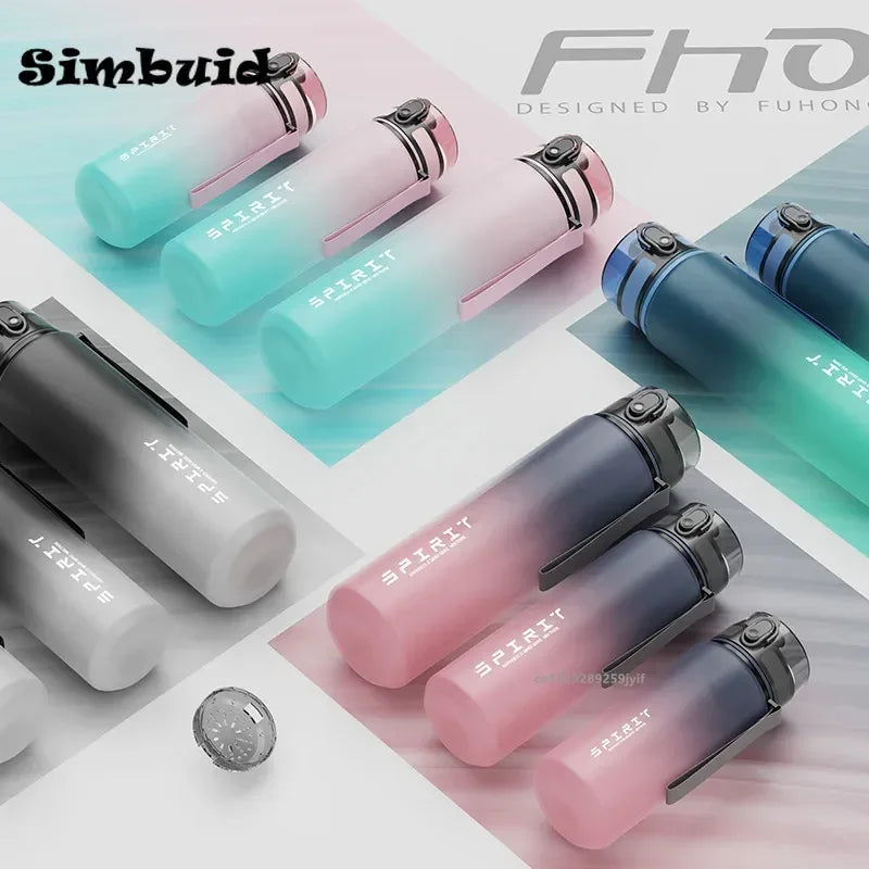1 Liter Large Capacity Sports Water Bottle Leak Proof Colorful Plastic Cup Drinking Outdoor Travel Portable Gym Fitness Jugs Fatu Pondo Foundation