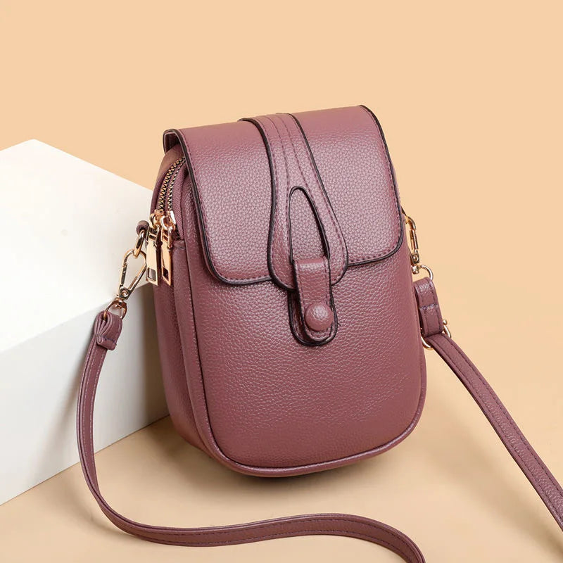 Small Crossbody Shoulder Bags Women Multi-functional Daily Cell Phone Pocket Card Purse Female Fashion Messenger Bag Tote Fatu Pondo Foundation