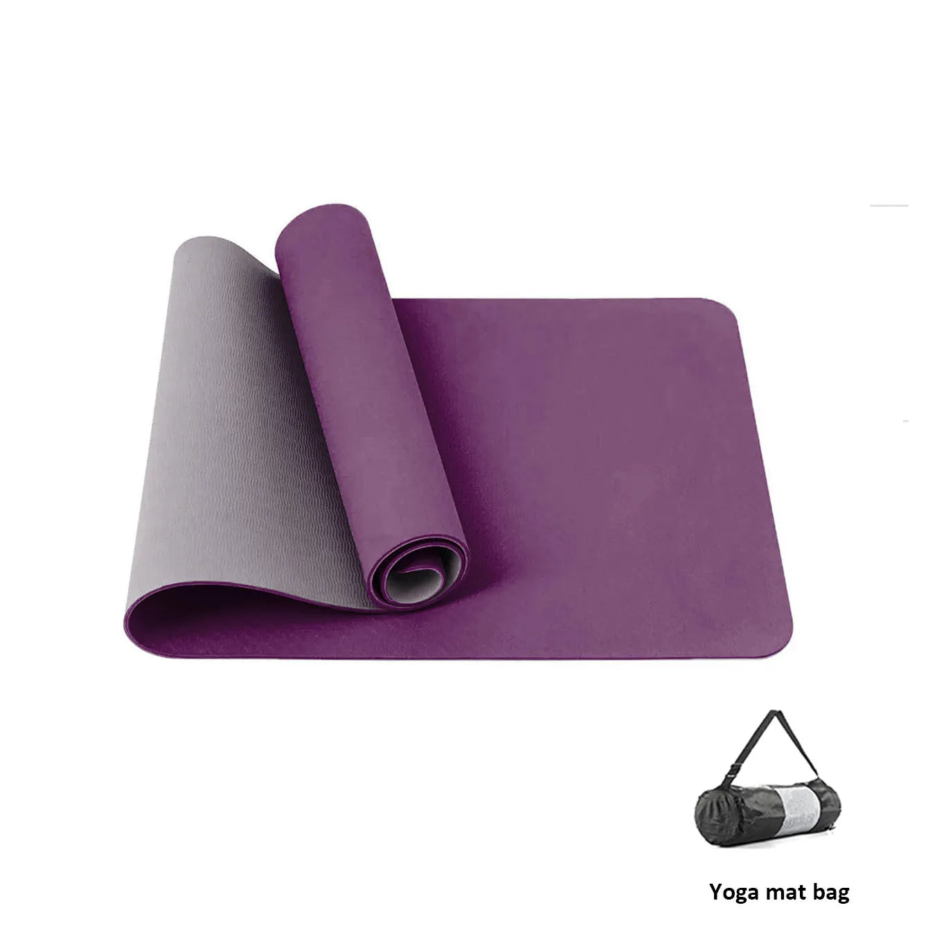 Yoga Mat,Double-Sided Non Slip Eco Friendly Fitness Exercise Mat with Strap TPE YogaMats for Women Men,for Yoga,Pilates,Exercise Fatu Pondo Foundation