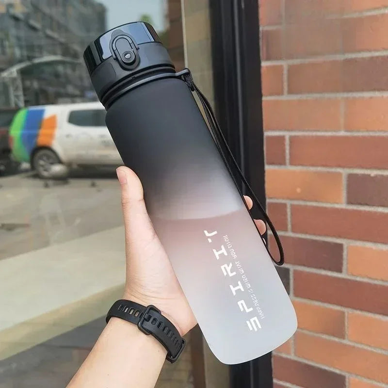 1 Liter Large Capacity Sports Water Bottle Leak Proof Colorful Plastic Cup Drinking Outdoor Travel Portable Gym Fitness Jugs Fatu Pondo Foundation