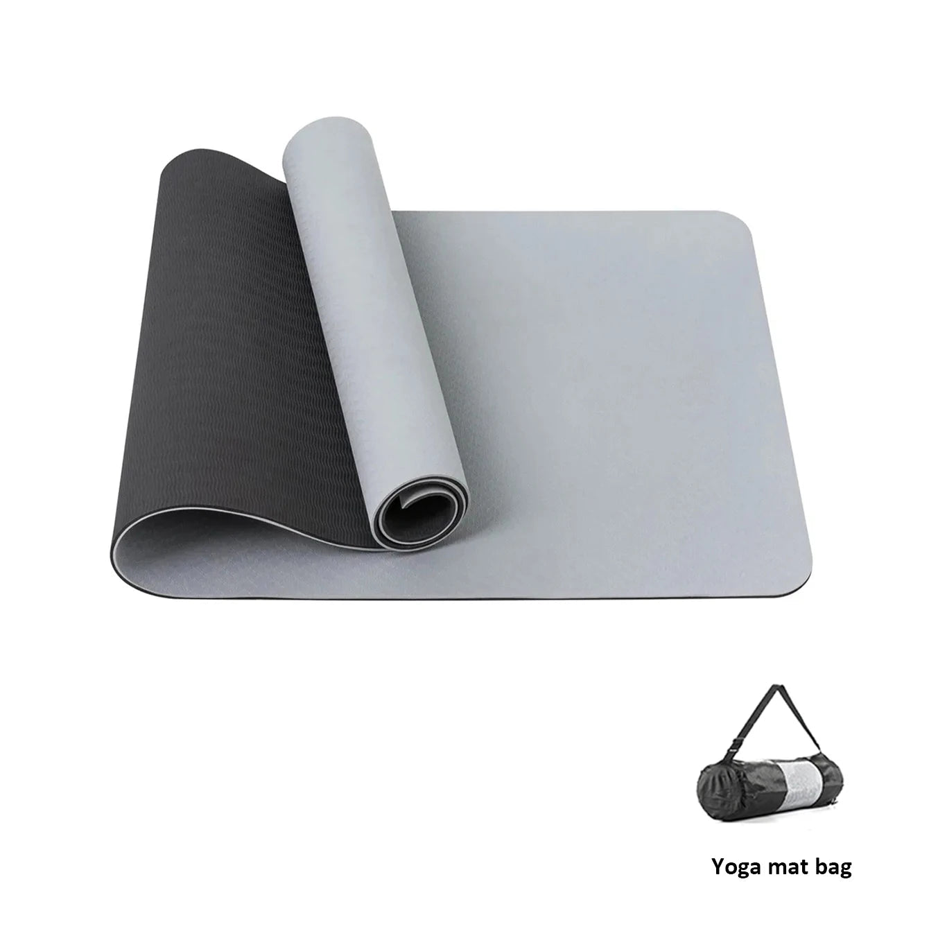 Yoga Mat,Double-Sided Non Slip Eco Friendly Fitness Exercise Mat with Strap TPE YogaMats for Women Men,for Yoga,Pilates,Exercise Fatu Pondo Foundation