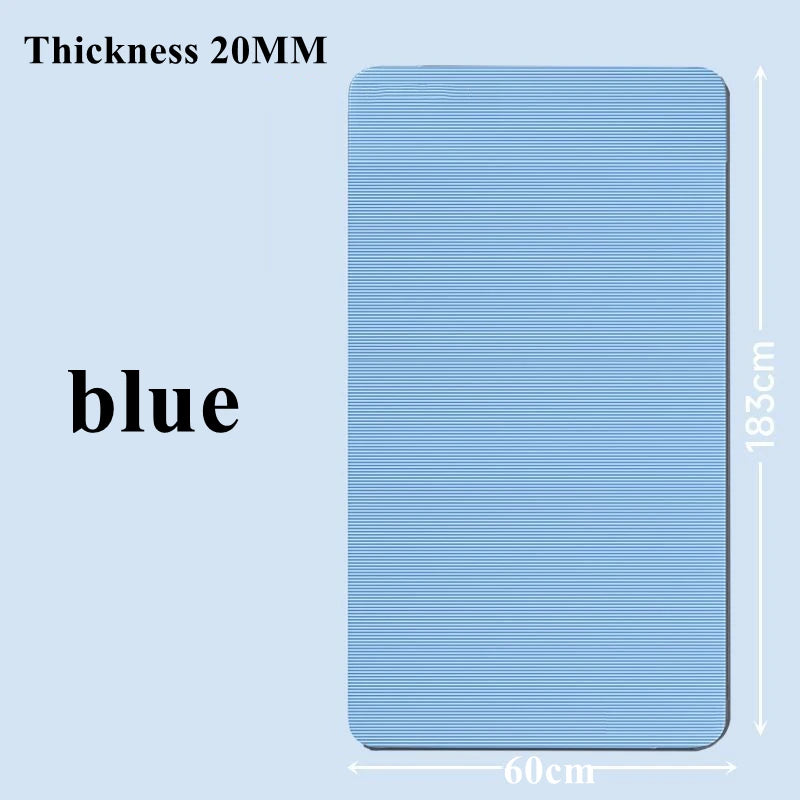20MM 183×60cmThick Yoga Mats Anti-slip Sport Fitness Mat Blanket for Exercise Yoga and Pilates Gymnastics Mat Fitness Equipment Fatu Pondo Foundation
