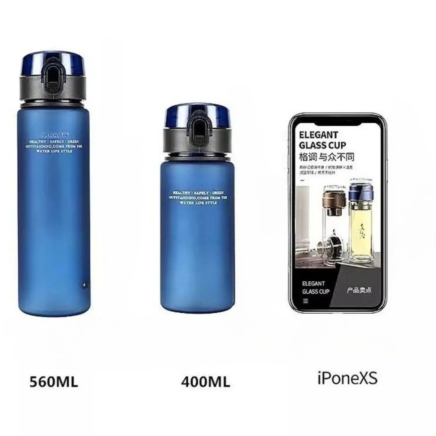 Leak-free sports water bottle, portable for travel and hiking. My favorite beverage bottle is 400ml and 560ml Fatu Pondo Foundation