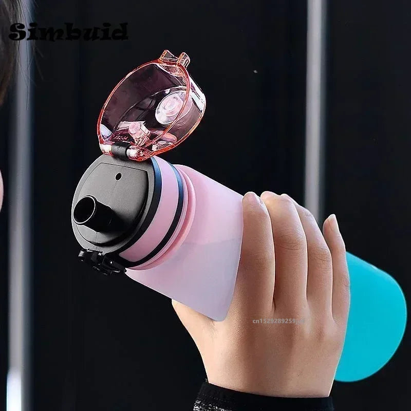 1 Liter Large Capacity Sports Water Bottle Leak Proof Colorful Plastic Cup Drinking Outdoor Travel Portable Gym Fitness Jugs Fatu Pondo Foundation