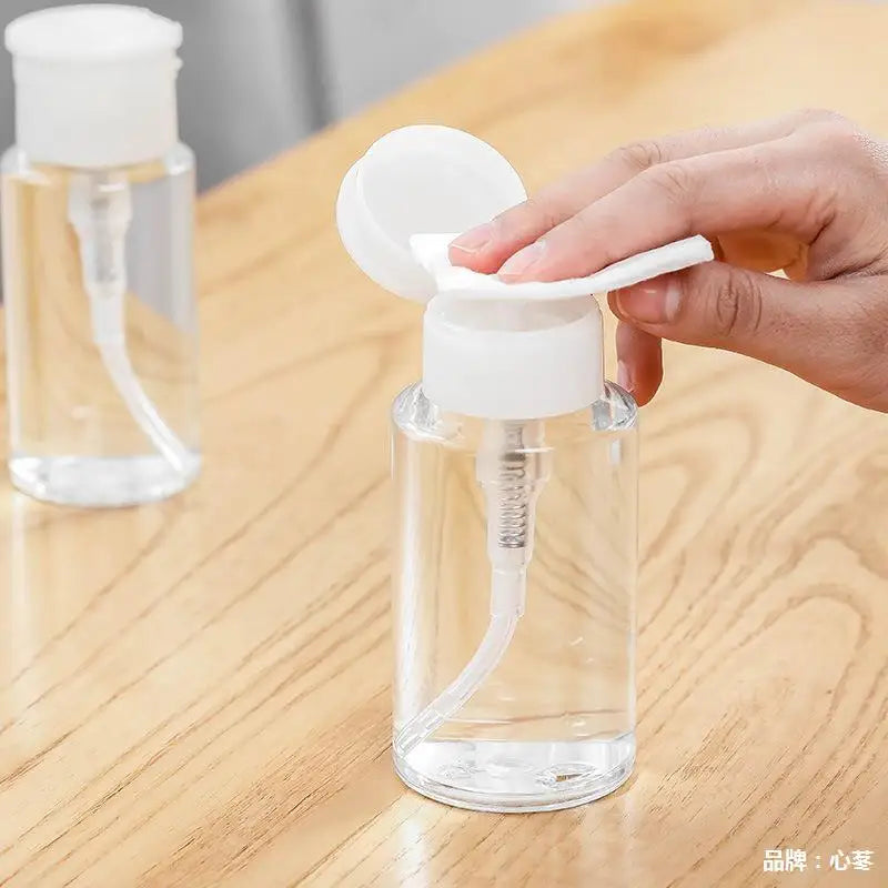 Refillable Bottles Push-type Bottling Push Down Empty Pump Dispenser Bottle for Nail Polish and Makeup Remover Bottle Packaging Fatu Pondo Foundation