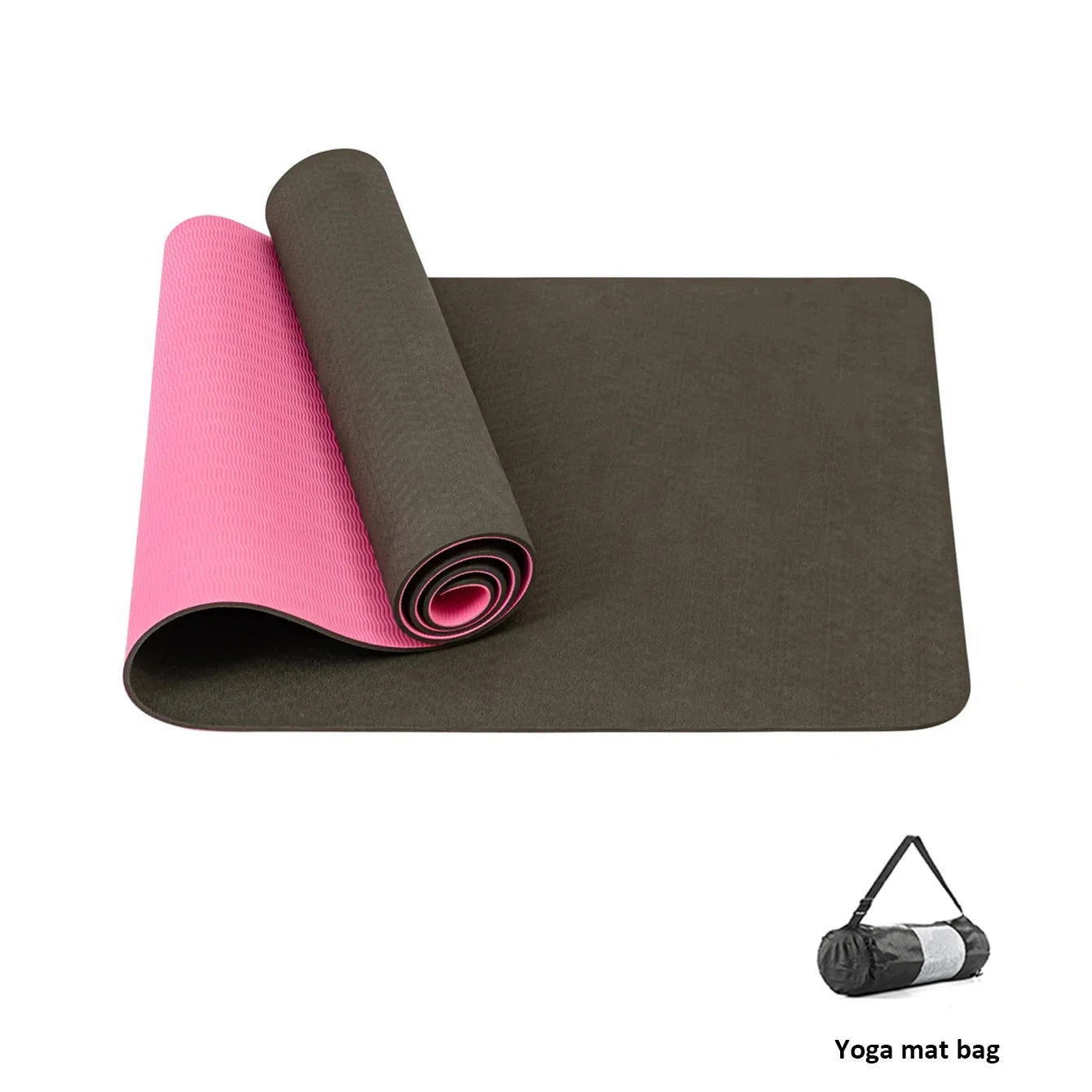 Yoga Mat,Double-Sided Non Slip Eco Friendly Fitness Exercise Mat with Strap TPE YogaMats for Women Men,for Yoga,Pilates,Exercise Fatu Pondo Foundation