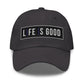 Embroidered Baseball Cap - Adjustable - Life is Good Print