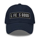 Embroidered Baseball Cap - Adjustable - Life is Good Print