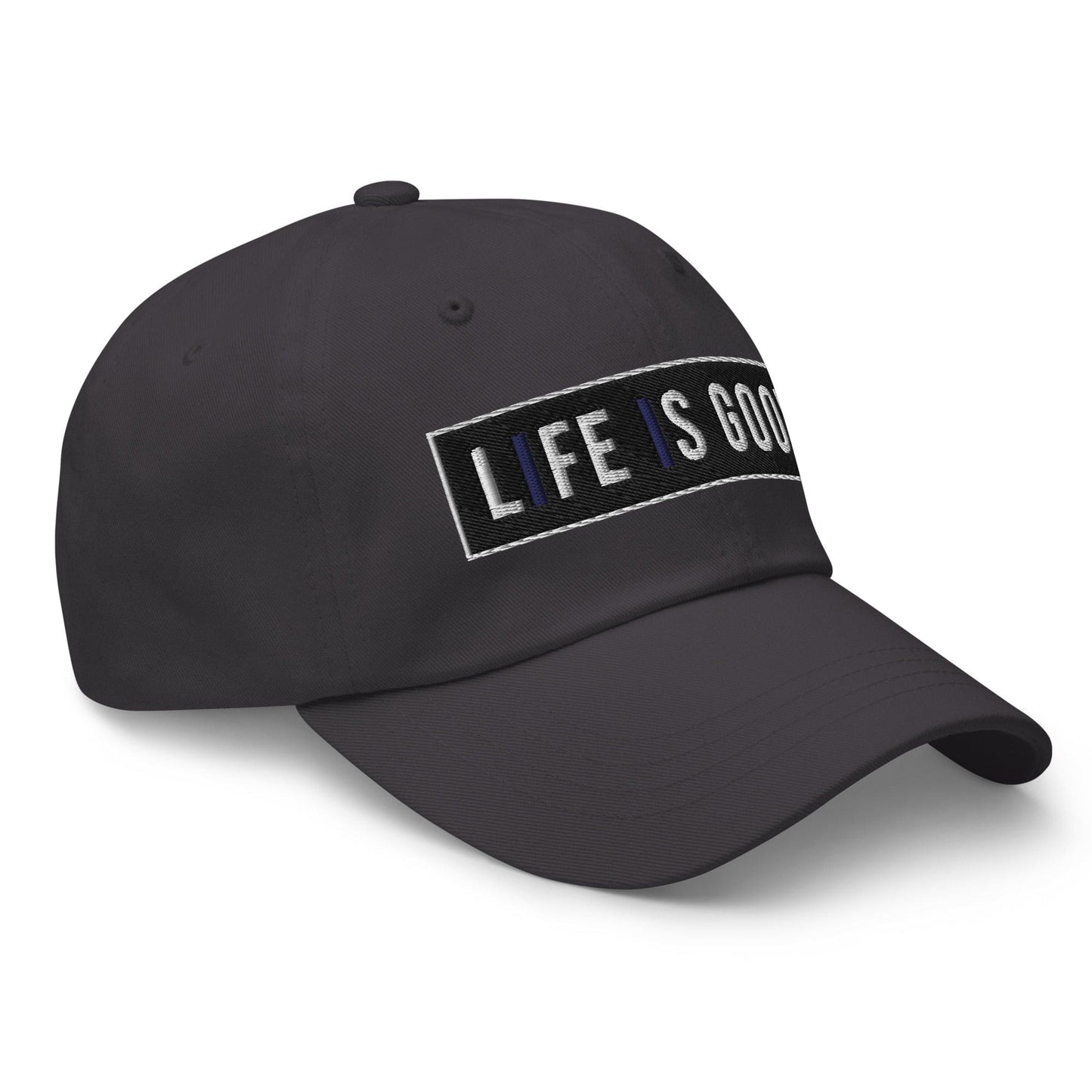 Embroidered Baseball Cap - Adjustable - Life is Good Print