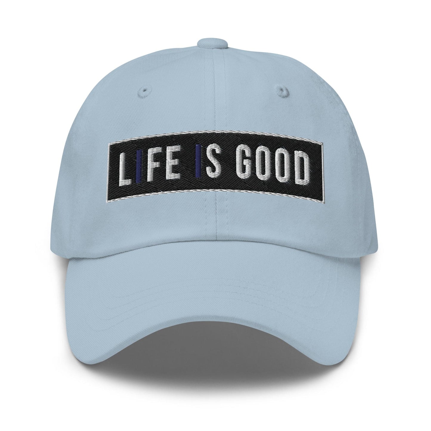 Embroidered Baseball Cap - Adjustable - Life is Good Print