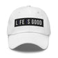 Embroidered Baseball Cap - Adjustable - Life is Good Print