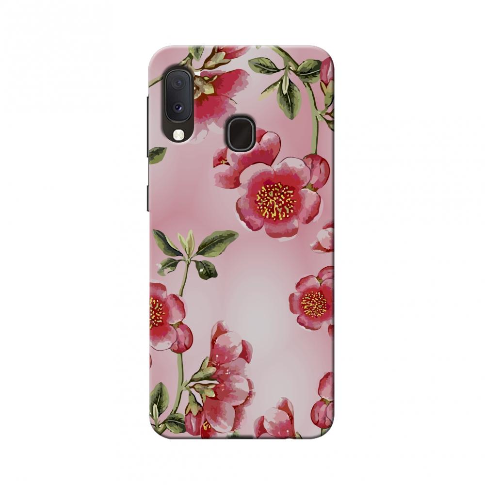 Watercolour anemone flower- Blush pink Slim Hard