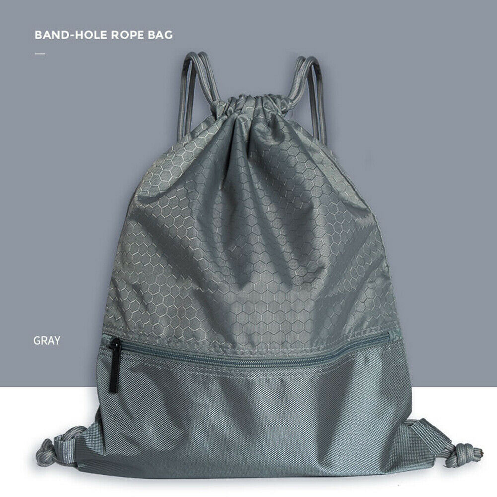 2019 Hot Man Women Polyester String Drawstring Back Pack Cinch Sack Gym Tote Bag School Sport Bag New Style